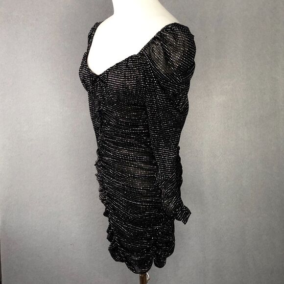 For Love & Lemons X Victoria’s Secret All That Glitters Ruched Mini Dress XS - Picture 6 of 16